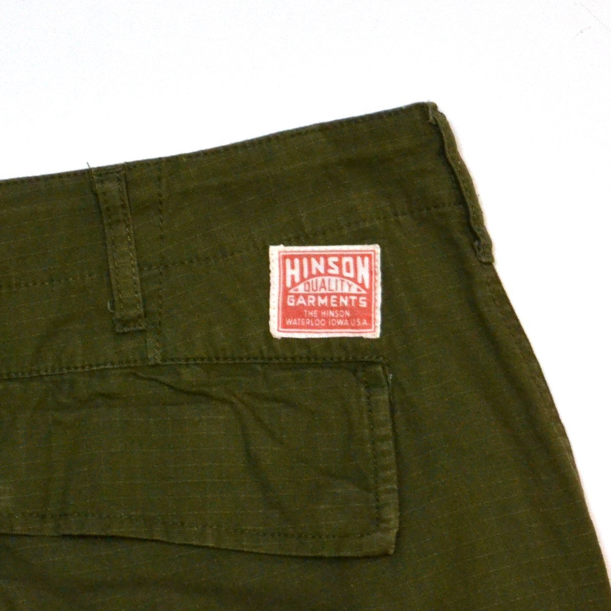 HINSON ヒンソン 203-1421 6POCKET PANTS カーゴパンツ フラップポケット リップストップ Lサイズ メンズ M826121_画像3