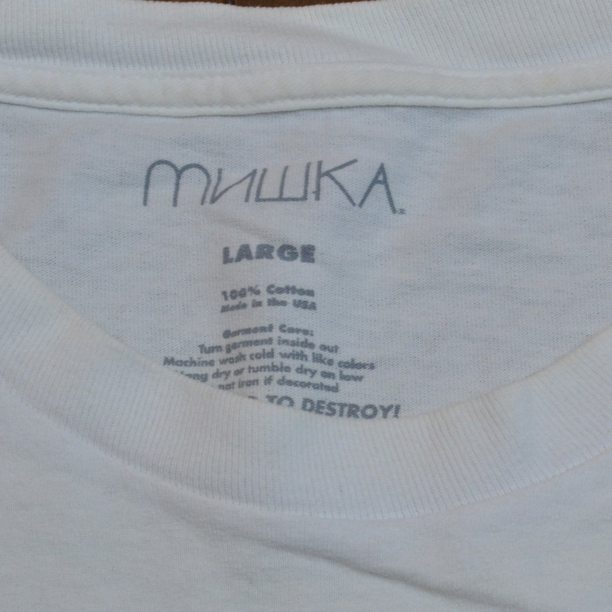 MISHKA ミシカ STONEY クルーネックTシャツ 半袖 Lサイズ メンズ USA製 M863410_画像3