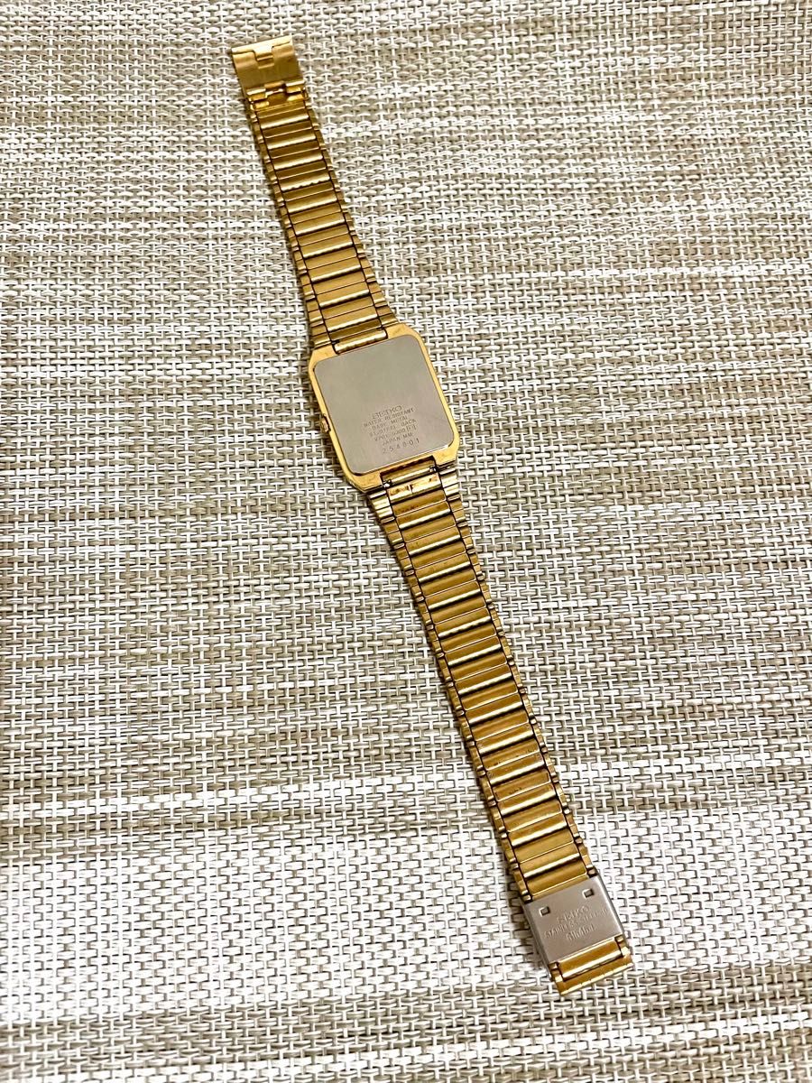 [1992年製/希少ヴィンテージ美品/稼働]SEIKO セイコー GALAXY/海外モデル/ゴールド/クレストマーク/腕時計