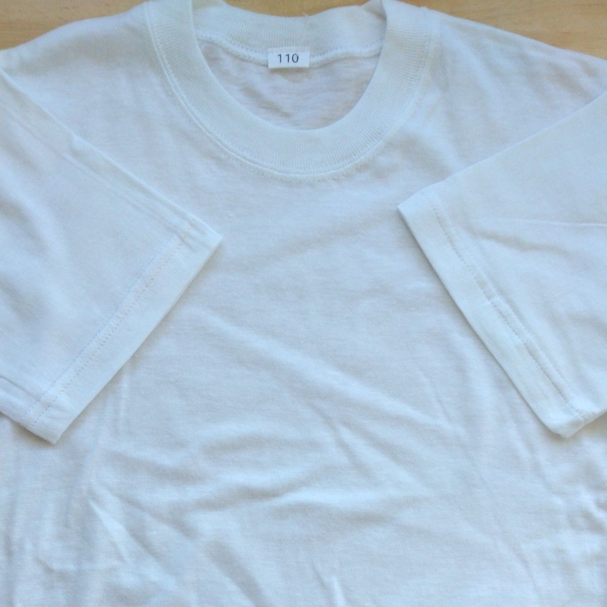 【新品未使用品】キッズ　Tシャツ 白　3点セット　子供服　インナー　アウター　新学期　買い足し　肌着　110㎝　半袖　綿100%　
