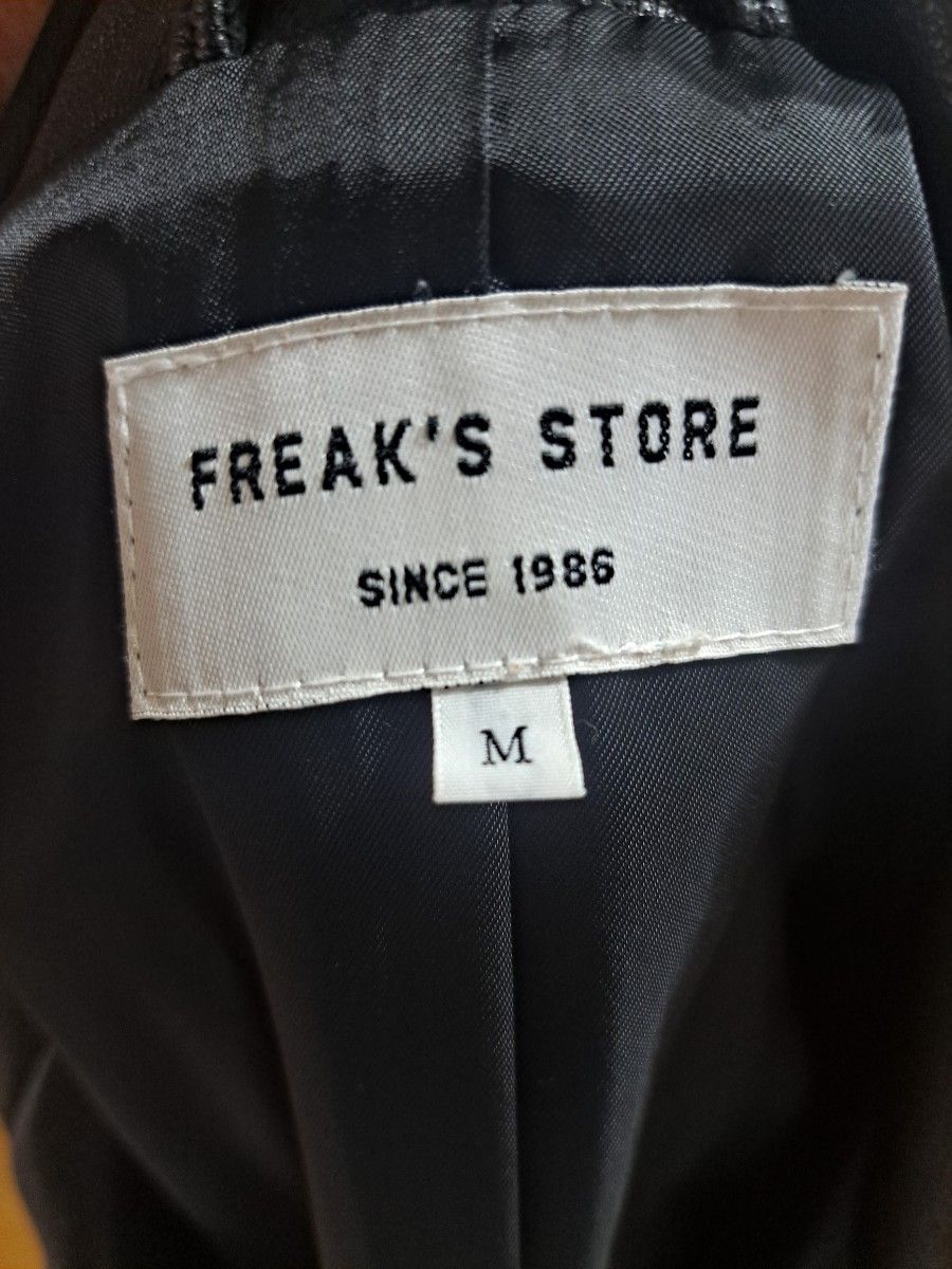 フリークスストア FREAK'S STORE やぎ革 ダブル ライダース ジャケット 黒 ブラック レザージャケット