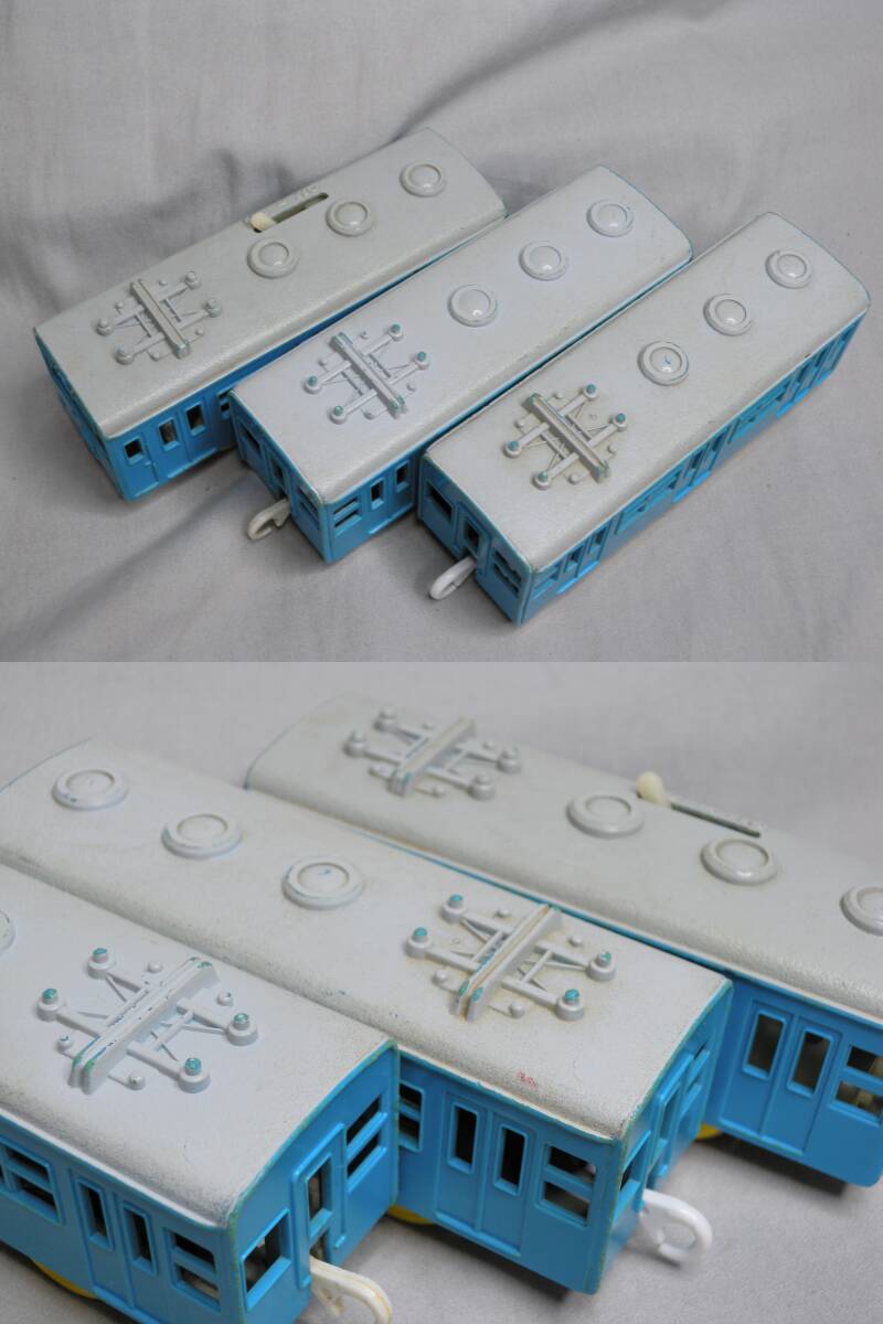 N911◆ プラレール 通勤電車ブルー 101 103系　3両セット_画像7