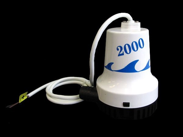  for seawater! 12V for bilge pump 2000GPh every minute submerged pump small size light weight . drainage agriculture enduring sea water . boat construction machinery maintenance drainage 