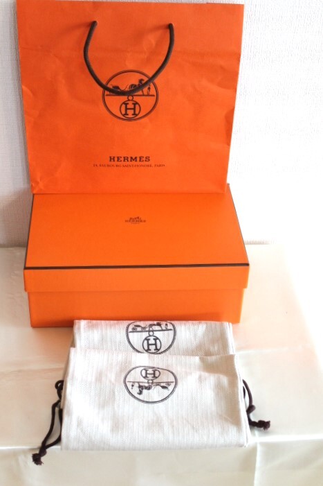 エルメス　Hermes 靴　シューズ　メンズ　フランスサイズ40　箱　袋　保存袋　マロン色　直営ブティック購入品_画像10