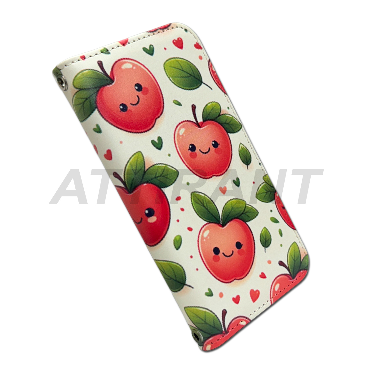 iPhone 12 mini 手帳型 ケース りんご 林檎 アップル オシャレ かわいい カッコイイ_画像5