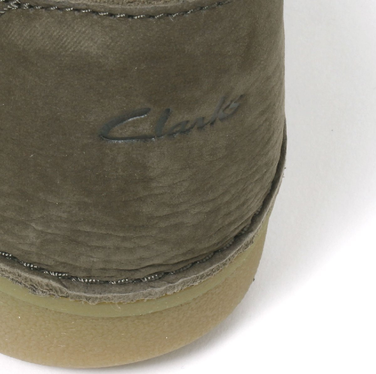 24.5cm Clarks Oakland Walk 定価23,100円 size6 1/2 Dark Olive Combi 26154065 クラークス オークランド ウォーク スエード_画像7