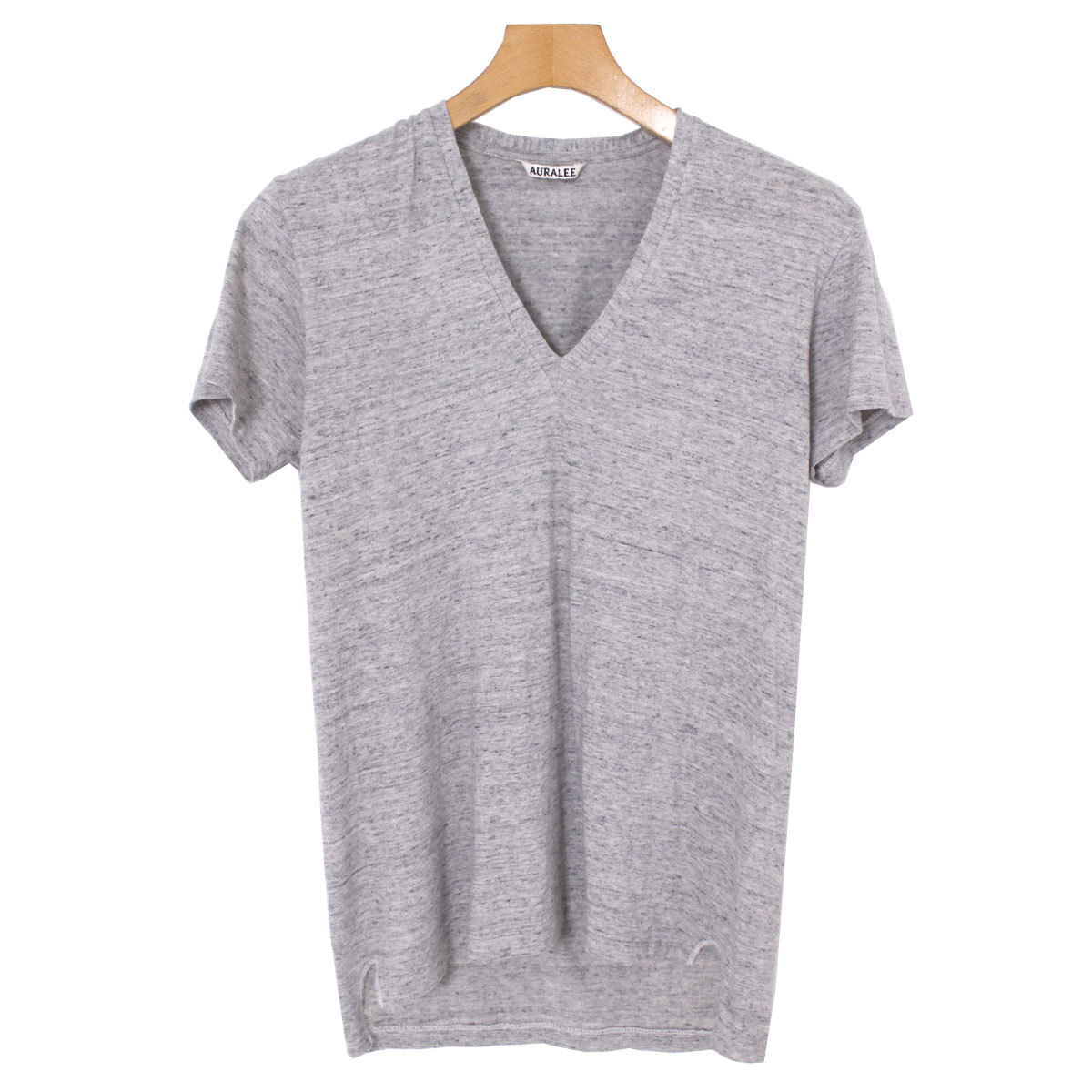 AURALEE SEAMLESS V-NECK TEE size1 グレー A00V06ST オーラリー シームレスVネックT_画像2