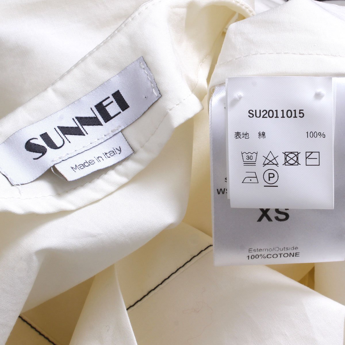 SUNNEI OVER SHIRT W DOUBLE SLEEVES regular price 70,950 jpy sizeXS white SU2011015snnei2way no sleeve double sleeve over shirt 