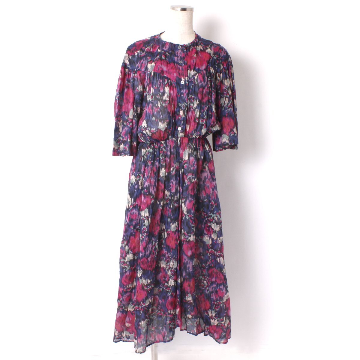 22ss【タグ付・新品・定価78,100円】ISABEL MARANT ETOILE MAGGY DRESS size36 FADED NIGHT 22PRO2103 イザベルマランエトワール ドレス_画像3