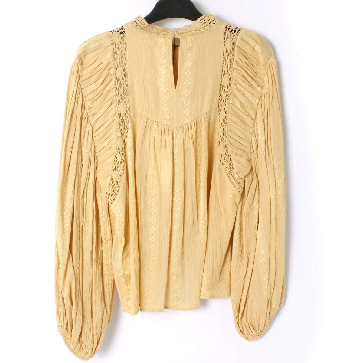 22ss【タグ付き・新品・定価58,300円】ISABEL MARANT ETOILE JASSIE TOP size38 HONEY 22PHT2251 イザベルマランエトワール ブラウス_画像4