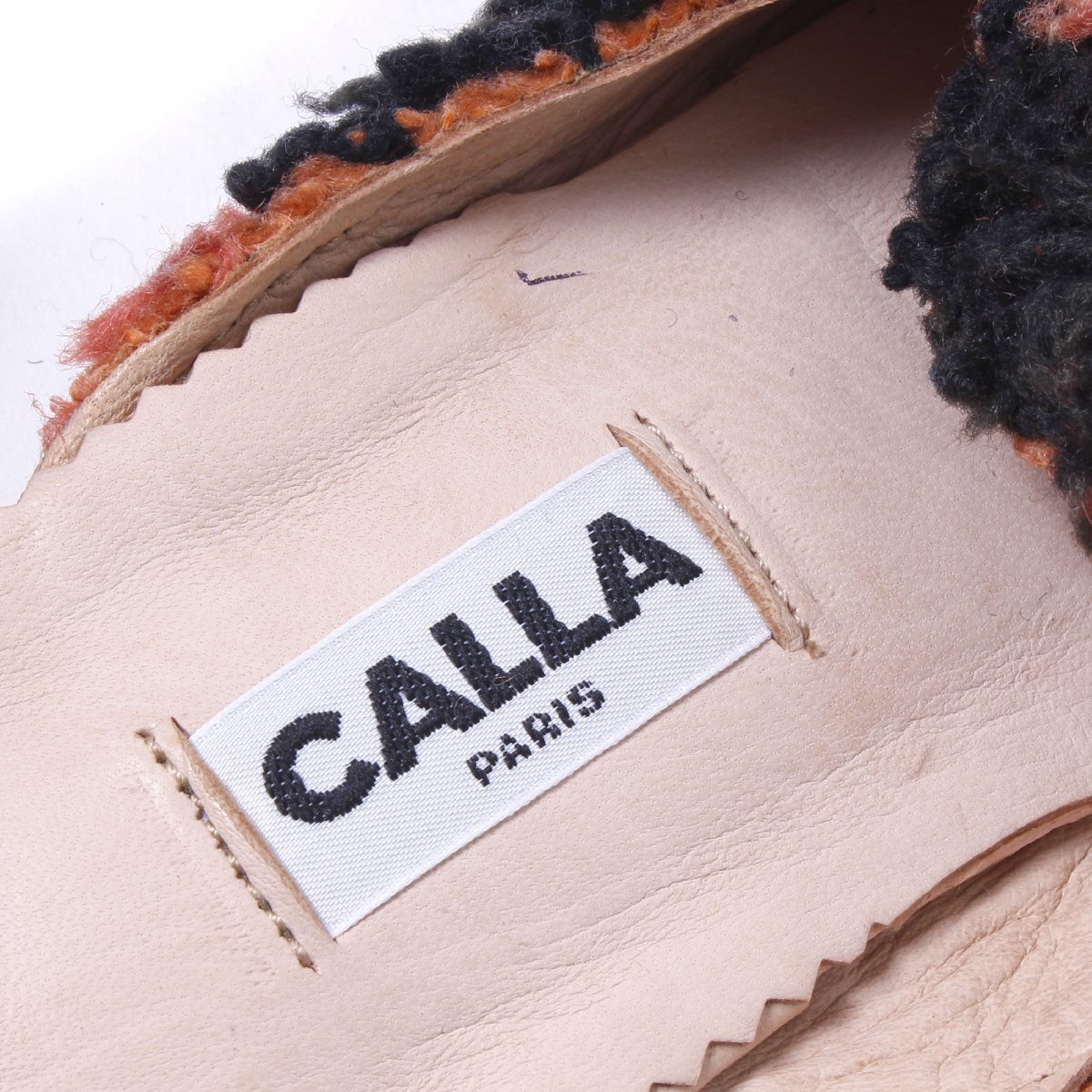 CALLA PARIS バブーシュ size38(24cm) カーラ サンダル スリッパ ミュールミュール フラットシューズ ヴィンテージ Calla Haynes_画像7