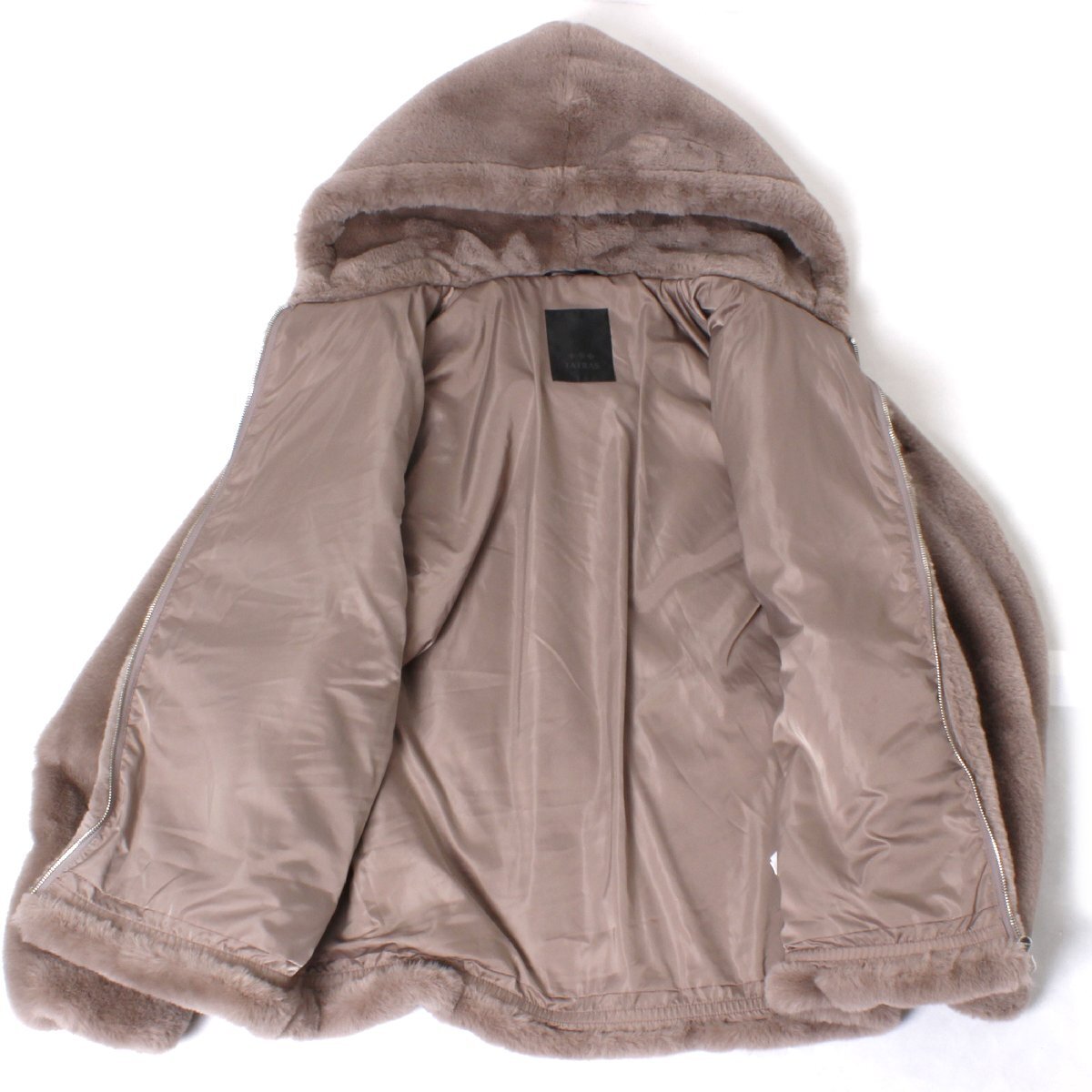 TATRAS BOMOS フードボアブルゾン ファージャケット 定価61,600円 size4 MOCHA MTAT23A4858-L タトラス ボモス_画像4