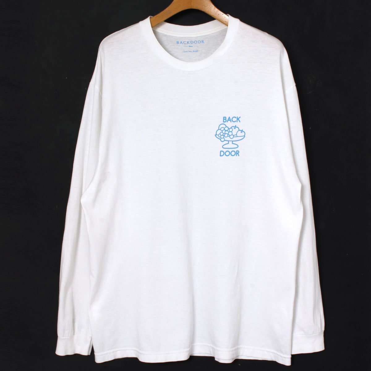 FACE BACKDOOR Dress up Long Sleeve Tee sizeXL ホワイト バックドア コラボ ロンT プリントT_画像2