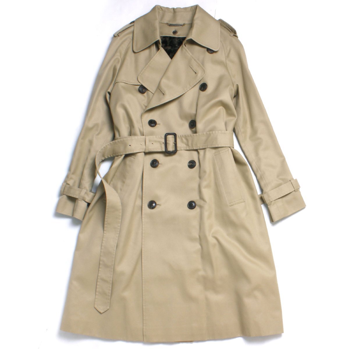 beautiful people ultimate pima twill long trench coat 定価115,500円 ライナーレオパード 150 ビューティフルピープル トレンチコート_画像1