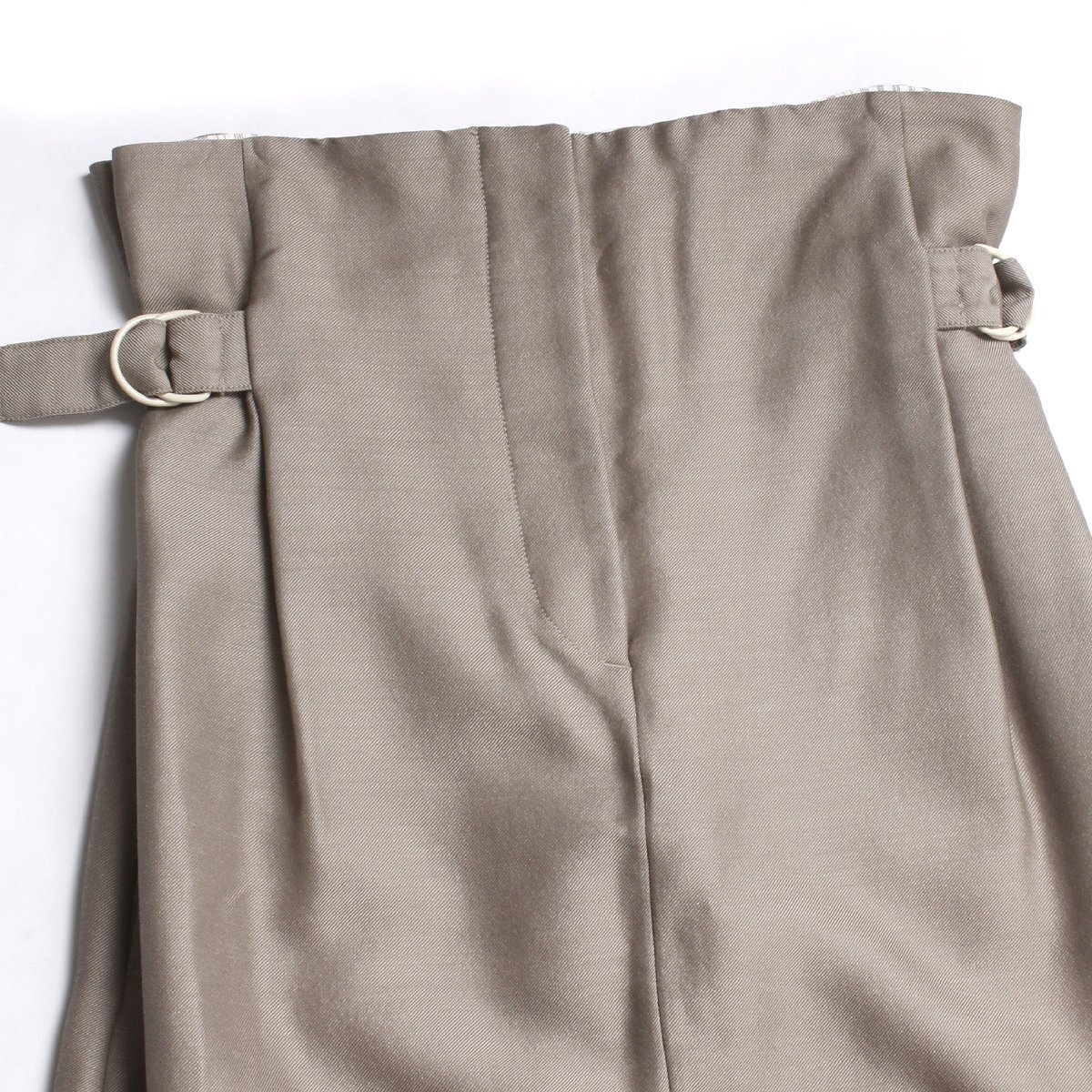 ACNE STUDIOS Paper-bag Skirt Cold Beige size34 FN-WN-SKIR000135 アクネ ストゥディオズ スカート_画像3