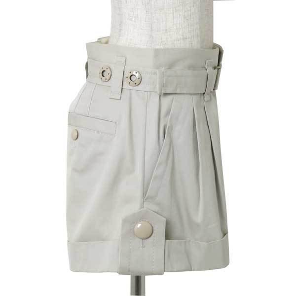 【SALE】新品 定価78,840円 MARC JACOBS PLEATED SHORT W/ TAB CUFF DTL size00 グレー W41504417 マークジェイコブス ショート パンツ_画像2