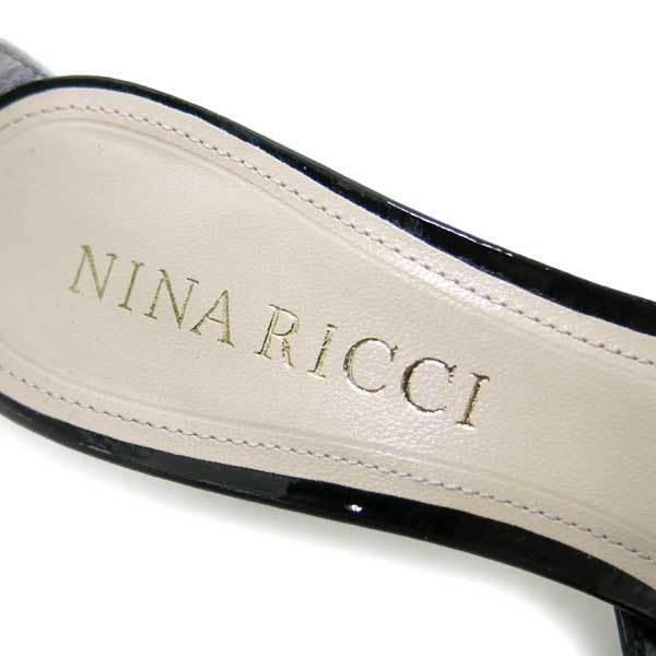 新品 NINA RICCI バイカラー パテント ポインテッドトゥ ストラップ パンプス 定価86,000円 size36 ニナリッチ_画像7
