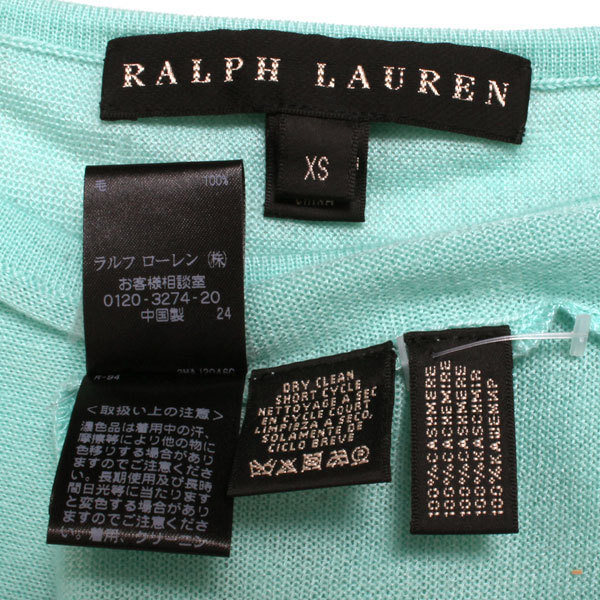 RALPH LAUREN BLACK LABEL カシミヤボートネック半袖ニット sizeXS ラルフローレン ブラックレーベル カシミヤ100% カシミア_画像6