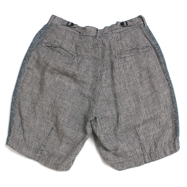 VOO G.C LINEN SHORTS 千鳥柄 リネンショーツ 定価14,500円 size1 グレー VOO-575 ヴォー ワンタック_画像2