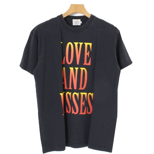 新品 bonjour bonsoir LOVE AND KISSES TEE Tシャツ 定価4,700円 sizeM ブラック ZPM-2620-B ボンジュール ボンソワール ユニセックス_画像3