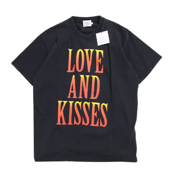 新品 bonjour bonsoir LOVE AND KISSES TEE Tシャツ 定価4,700円 sizeM ブラック ZPM-2620-B ボンジュール ボンソワール ユニセックス_画像2