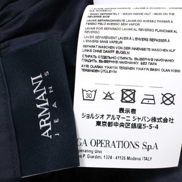 ARMANI JEANS バイカラースカート 定価33,480円 size34 ネイビー ブラック アルマーニ ジーンズ 紺 黒_画像6