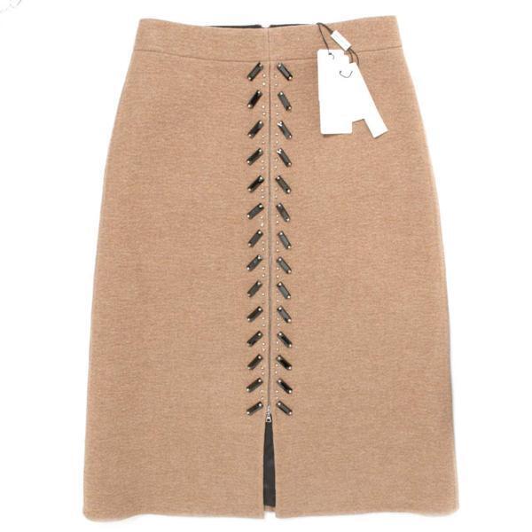 【SALE】新品 定価342,360円 MARC JACOBS A-LINE SKIRT ビジュー付きスカート 00 マークジェイコブス_画像1