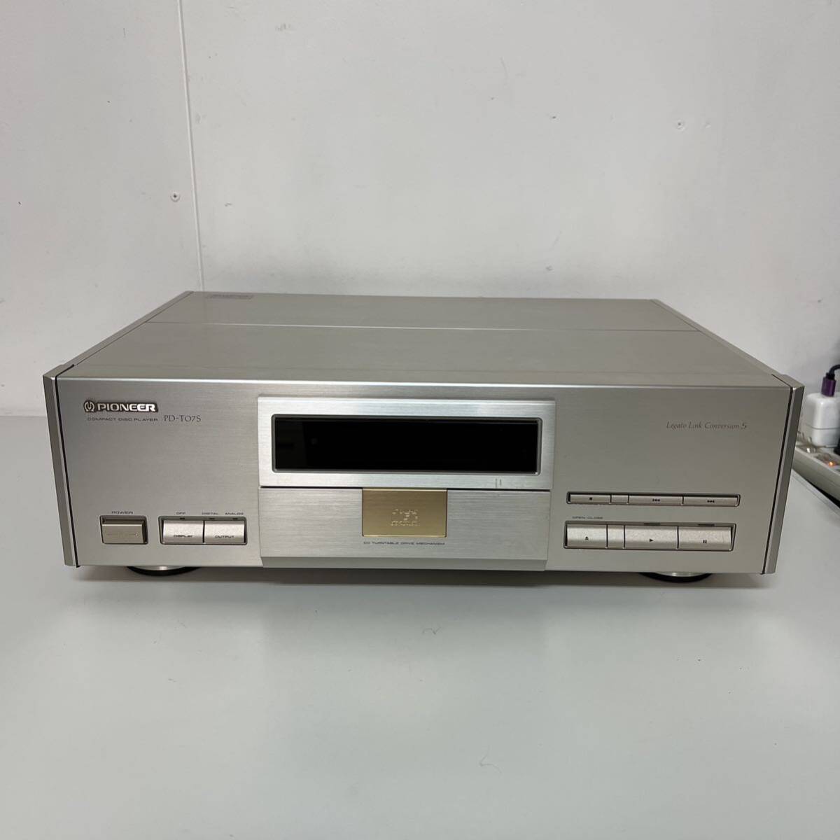 H444 Pioneer PD-T07S CDプレイヤー 音響機材 オーディオ機器 パイオニア _画像1