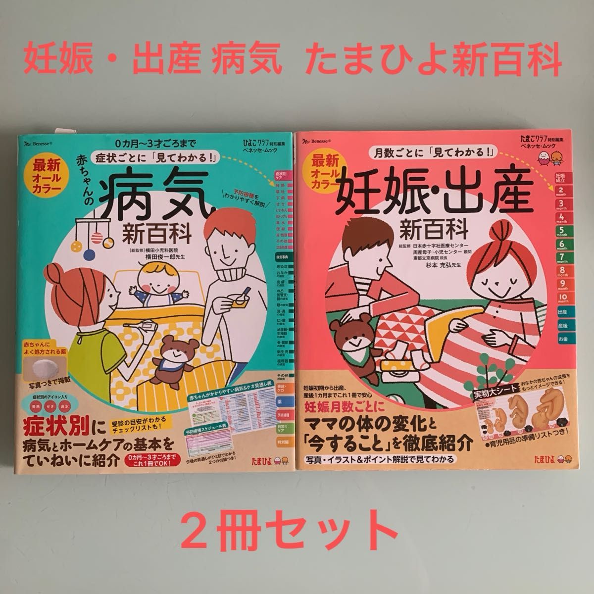 妊娠・出産  育児病気 たまひよ新百科　2冊セット