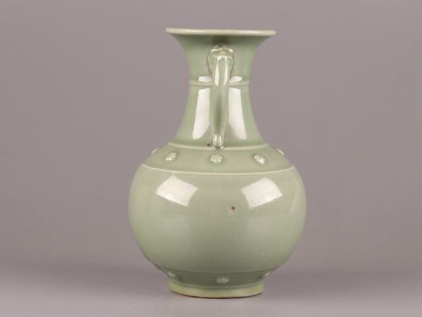 中国古玩 唐物 明代 青磁 花瓶 時代物 極上品 初だし品 C5929の画像3