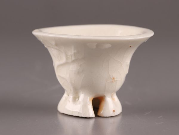 中国古玩 唐物 宋代 徳化窯 白磁 杯 時代物 極上品 初だし品 C5899の画像3