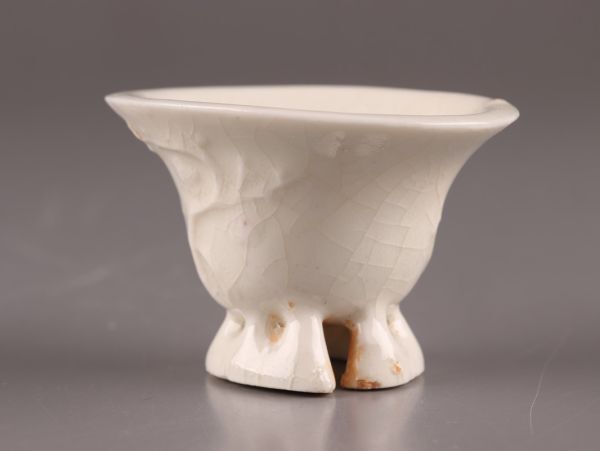 中国古玩 唐物 宋代 徳化窯 白磁 杯 時代物 極上品 初だし品 C5899の画像5