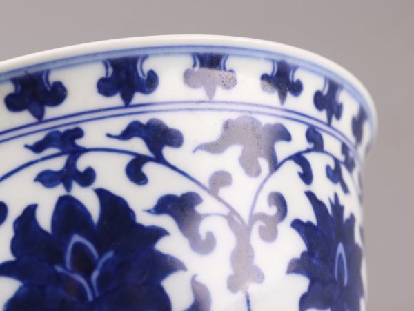 中国古玩 唐物 永楽季製 款 染付 青華 款 鉢 時代物 極上品 初だし品 C6113_画像5