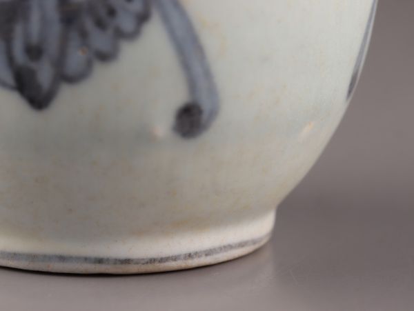 古美術 朝鮮古陶磁器 李朝 染付 分院 蓋物 時代物 極上品 初だし品 C6062_画像8