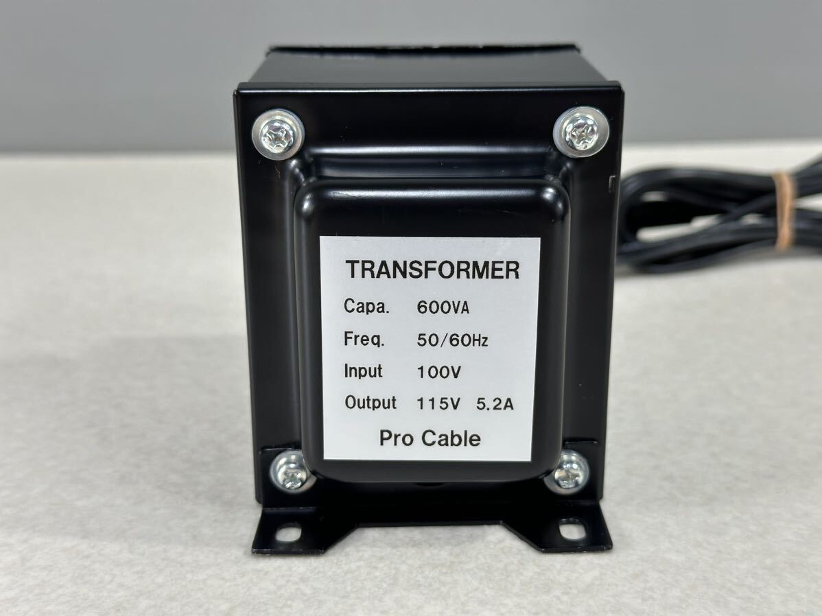 TRANSFORMER PROCABLE トランスフォーマー プロケーブル 115V 変圧器 昇圧トランス _画像6