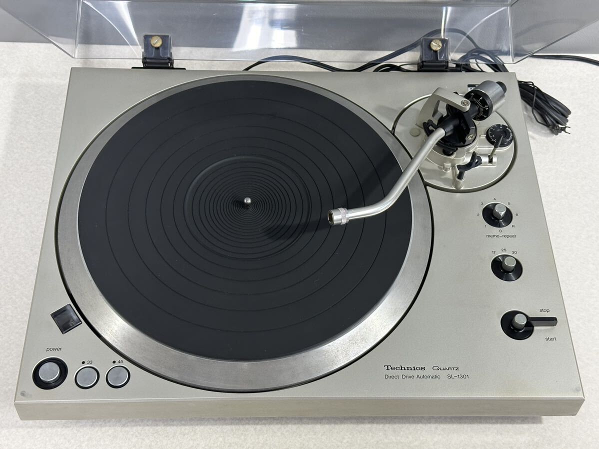 Technics テクニクス SL-1301 レコードプレーヤー ターンテーブル 通電、回転動作のみ確認済み 現状品_画像2