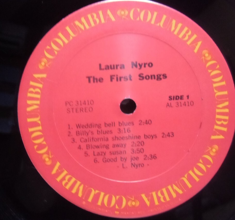 ローラ・ニーロ・LAURA NYRO The First Songs (LP)_画像8