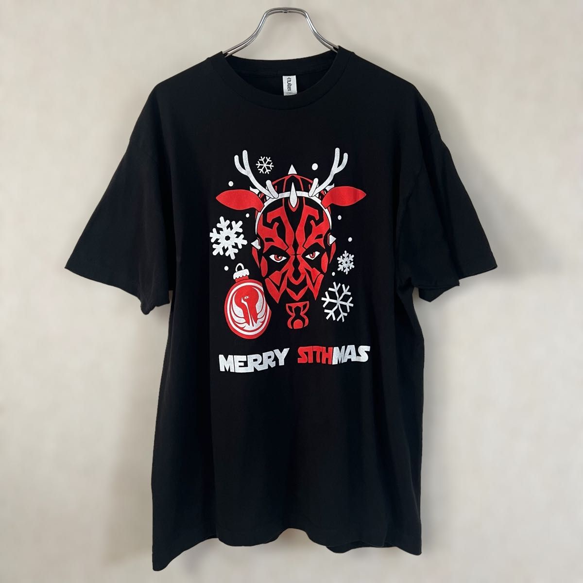 ダースモール DARTH MAUL MERRY SITHMASプリント Tシャツ