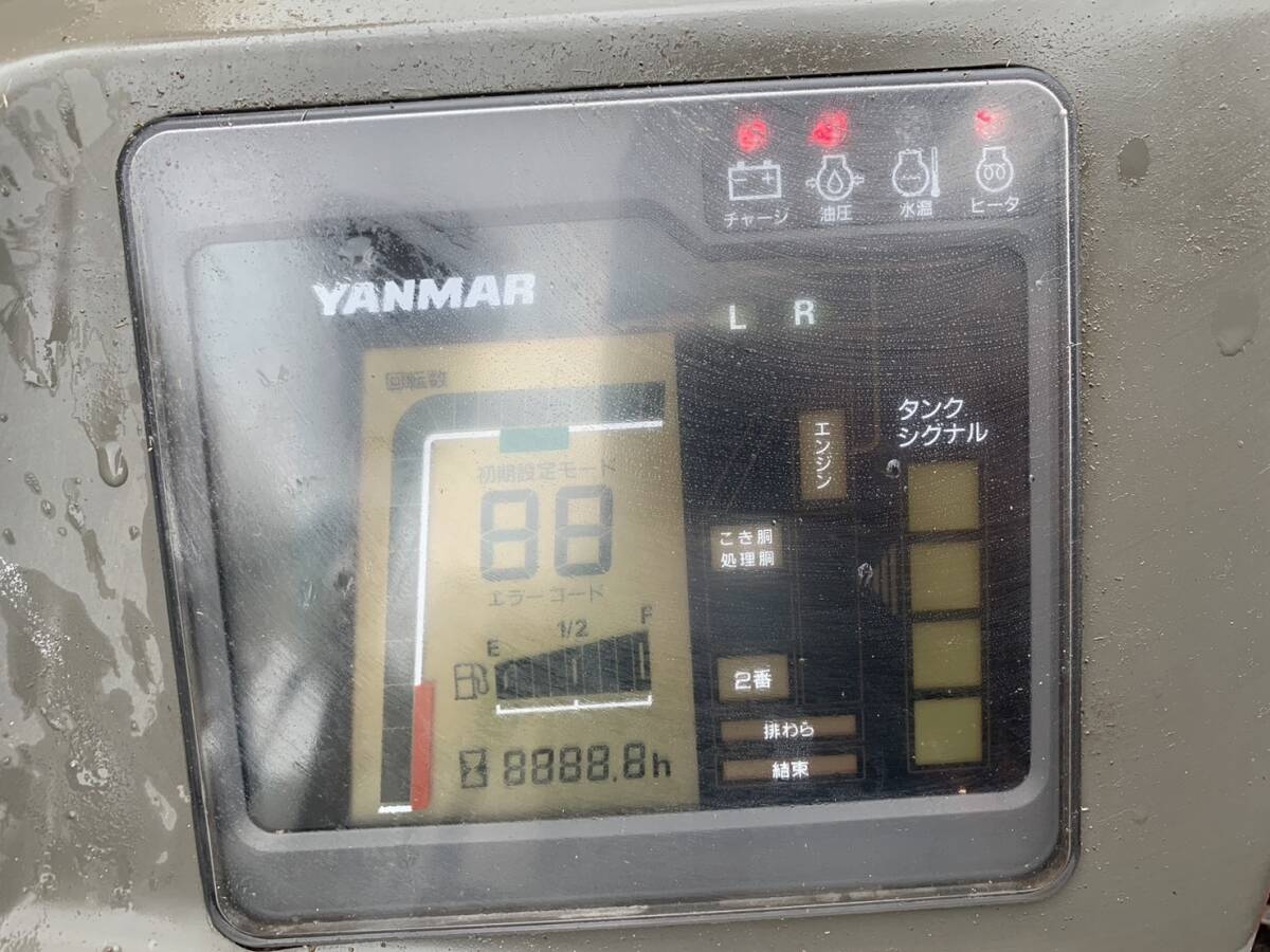 ヤンマー/YANMAR　コンバイン　GC328　アワーメーター　液晶パネル　表示パネル　※取り外し前正常動作確認済※　_画像3