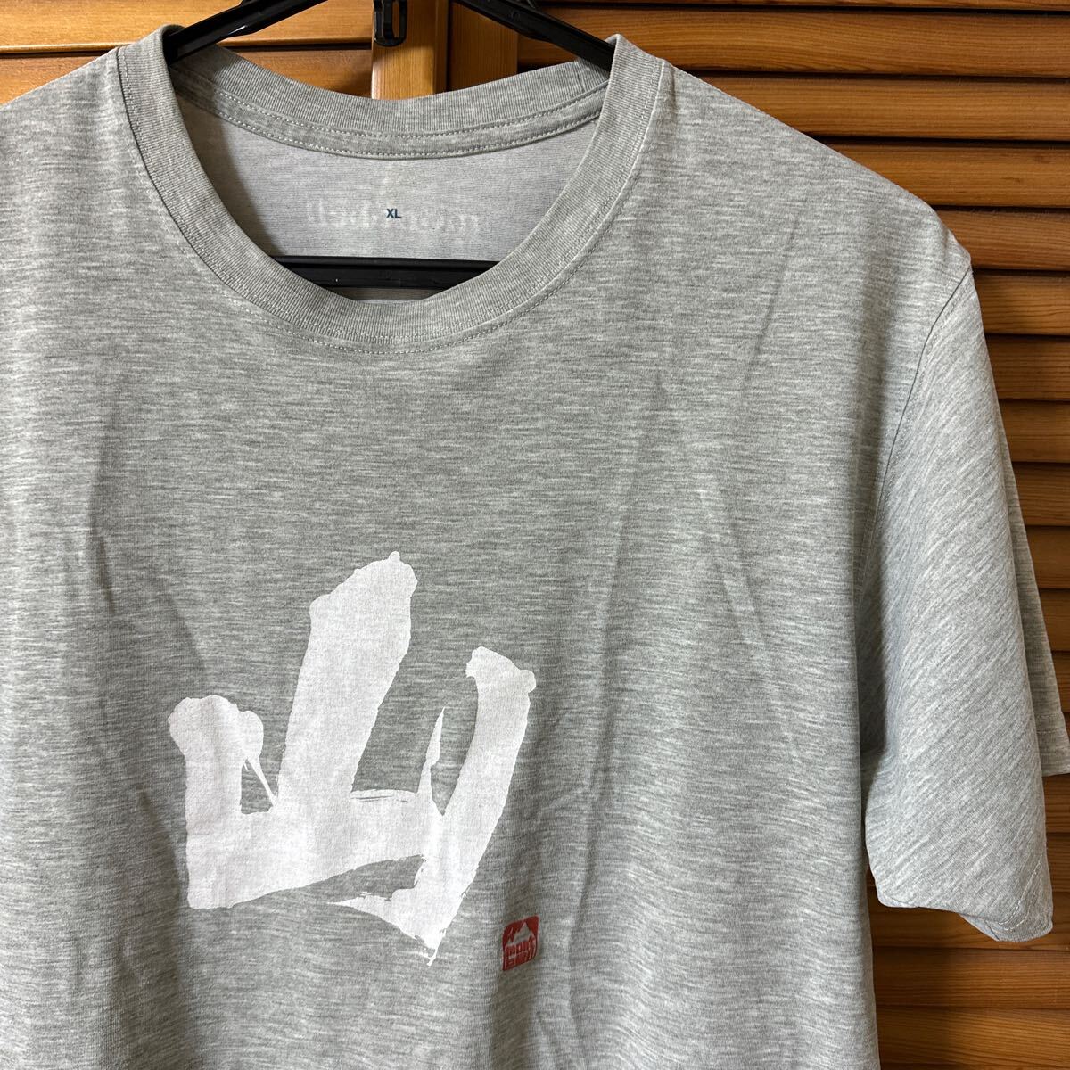 mont-bell Tシャツ メンズXL グレー 中古 半袖 半袖Tシャツ アウトドア 登山 キャンプ 夏 速乾性 モンベルの画像2