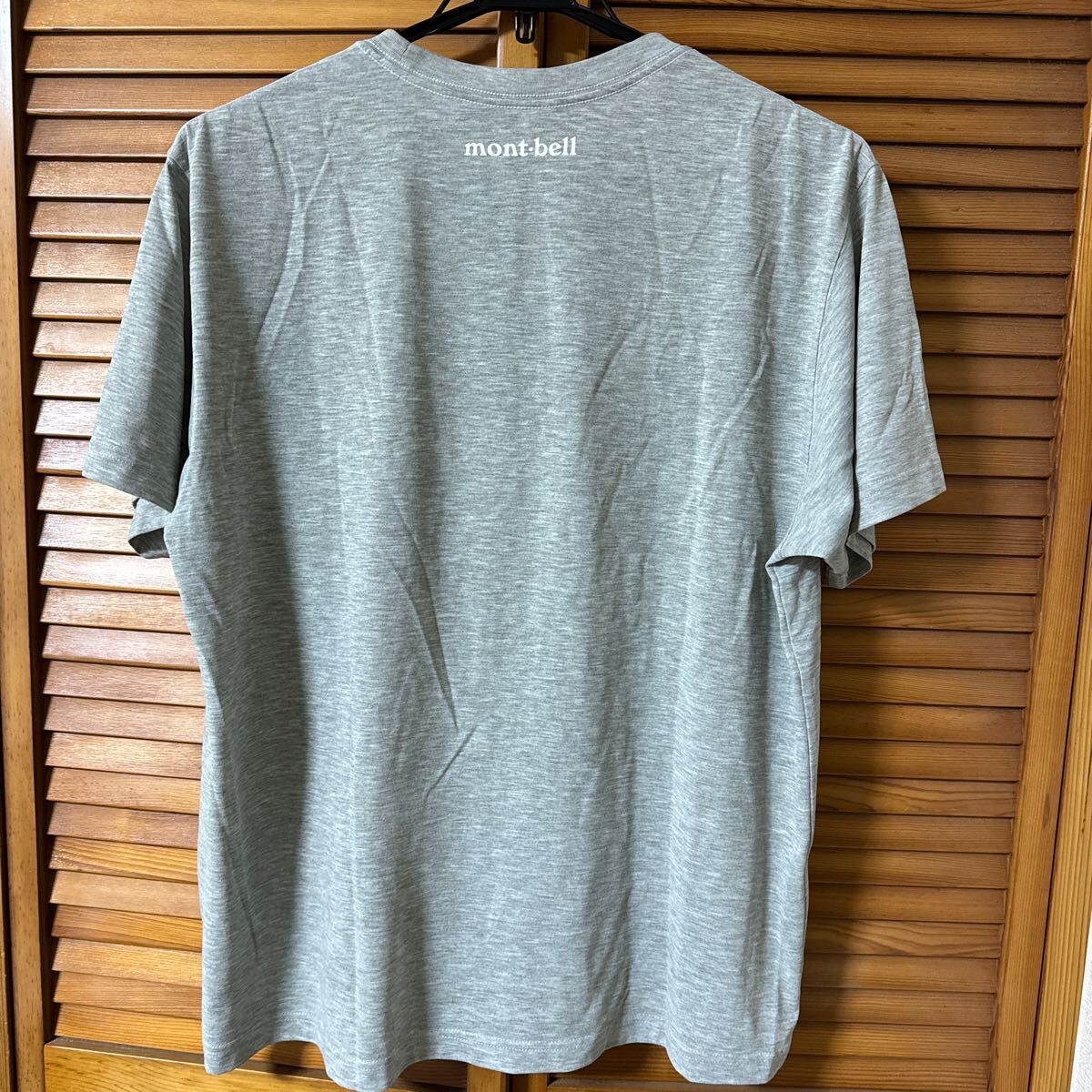 mont-bell Tシャツ メンズXL グレー 中古 半袖 半袖Tシャツ アウトドア 登山 キャンプ 夏 速乾性 モンベルの画像3