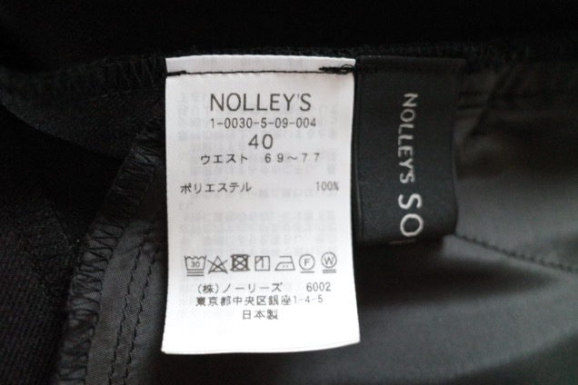 NOLLEY'S Sophi ノーリーズ ソフィー イージーウォッシャブルパンツ 黒 サイズ40_画像10