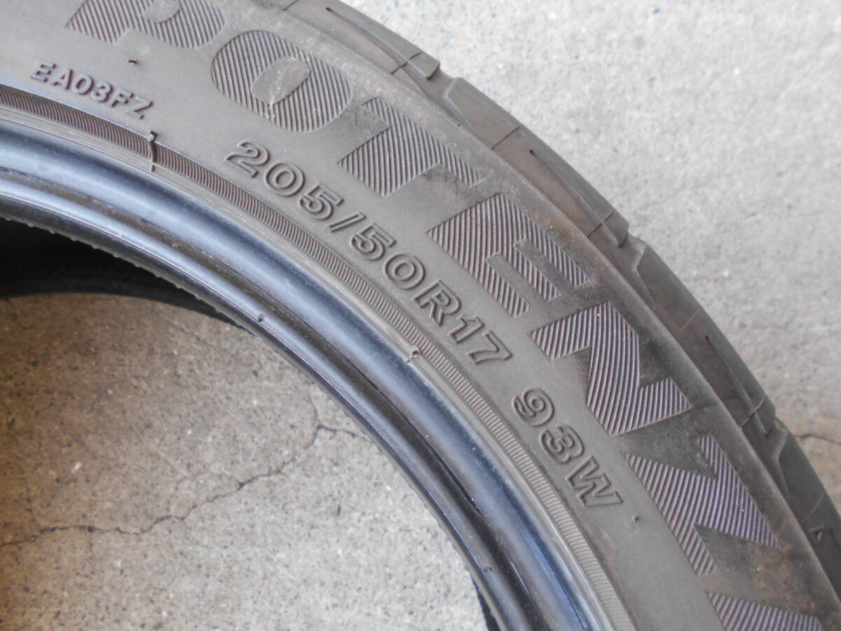 K766 205/50R17 205/50-17 205-50-17 中古4本 POTENZA RE003_画像10