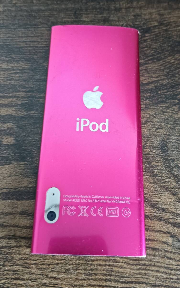Apple ipod nano アイポッドナノ 第5世代 8G A1320 ピンク ケーブル付き