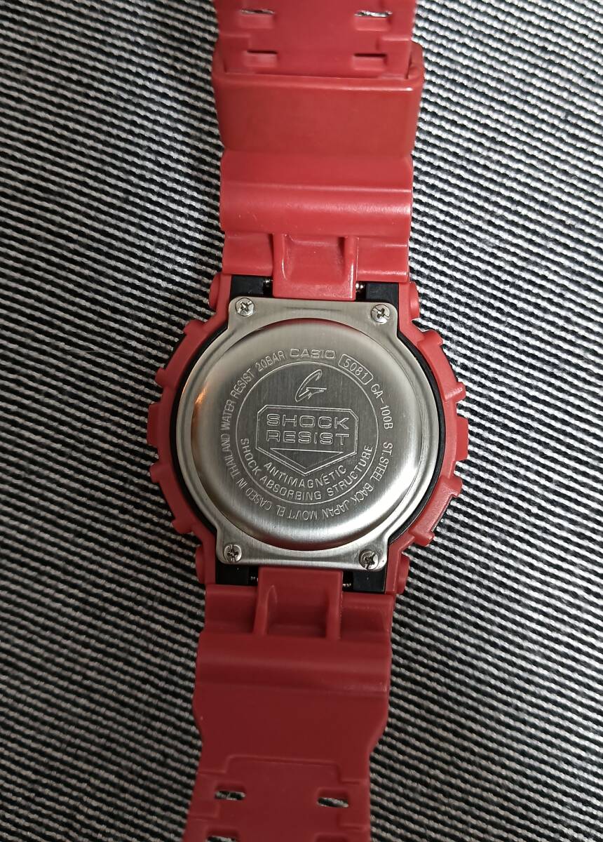 CASIO／カシオ☆G-SHOCK／ジーショック☆GA-100B-4AJF☆RED_画像5