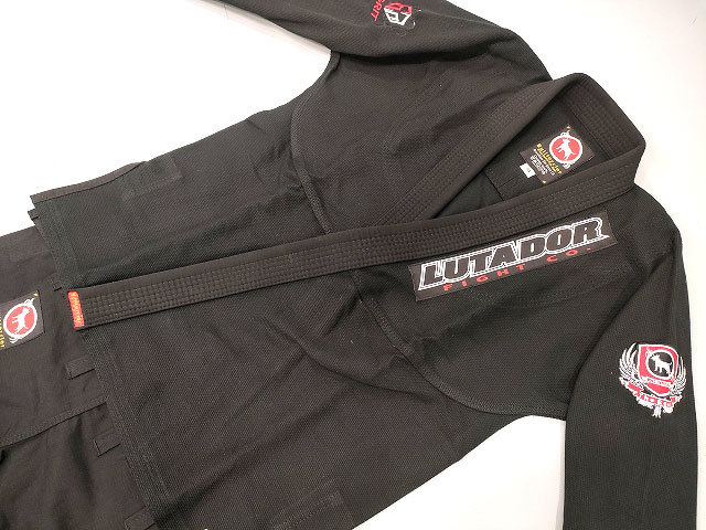 GRIT×BULLTERRIER×LUTADOR コブラ LUTADOR ルタドール ウルトラライトモデル 軽量 ブルテリア JIU JITSU ブラジリアン柔術 柔術衣 軽いBK_画像2