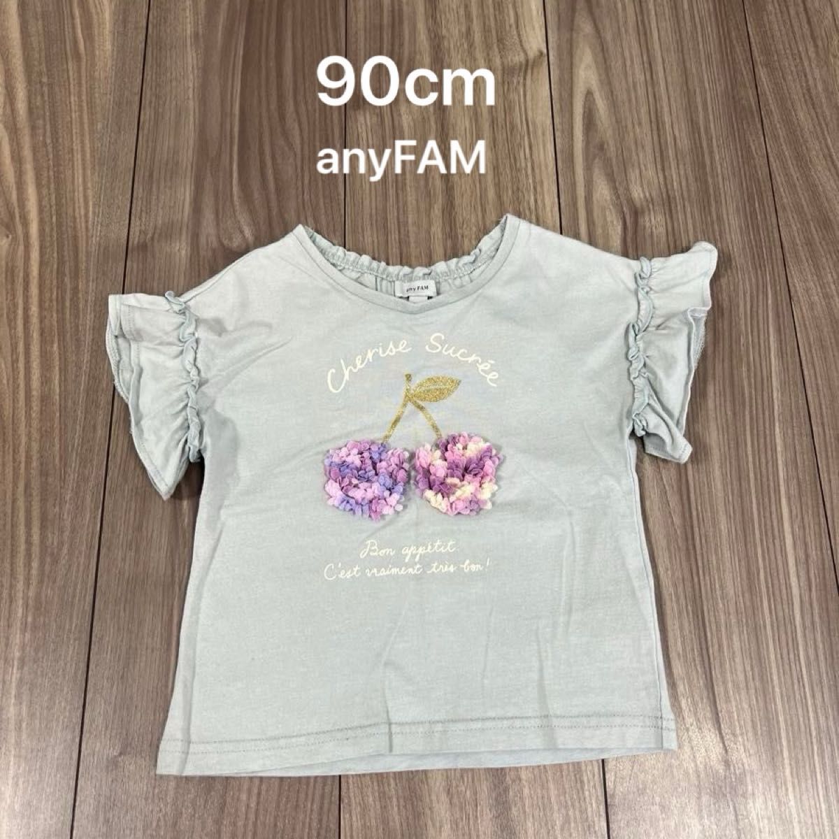 90cm エニィファム anyFAM　tシャツ トップス　シャツ　半袖　90