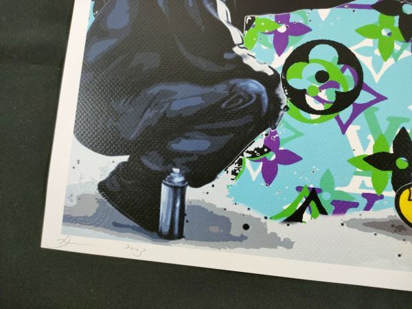 世界限定100枚 DEATH NYC B35 アートポスター Banksy バンクシー ミッキー ウォーホル ストリートアート ポップ 現代アート_画像4