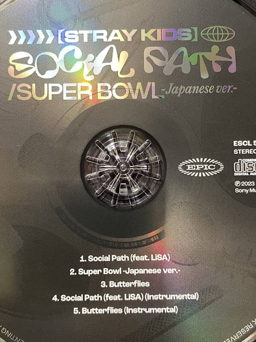◆ソリクン 「Social Path (feat. LiSA)/Super Bowl -Japanese ver.-」Stray Kids CD used_画像3