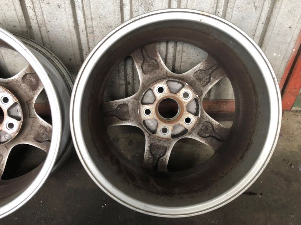 スカイライン　R32 純正　アルミ　ホイール　2本　　16x6.5JJ +40 汚れ、小傷等あり　日産　NISSAN _画像7